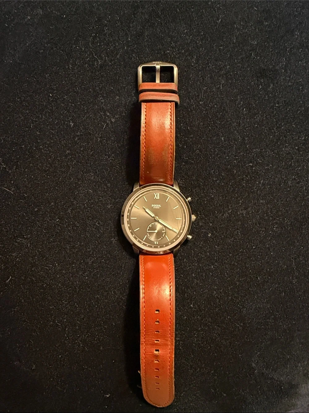 Fossil Men’s Hybrid Watch in Black and Brown